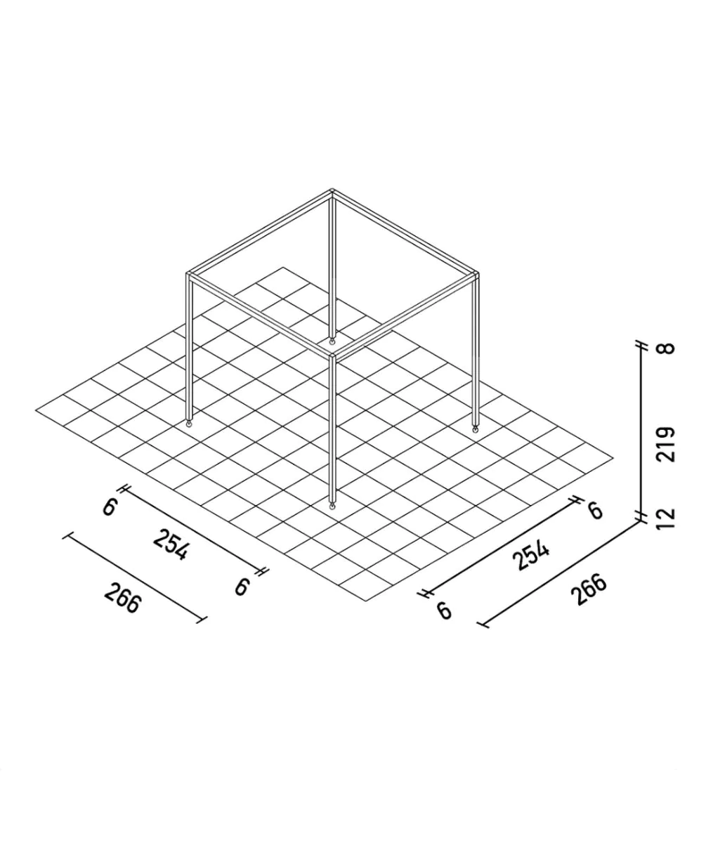 Shibuya® mobile Pergola frei stehend aus Aluminium