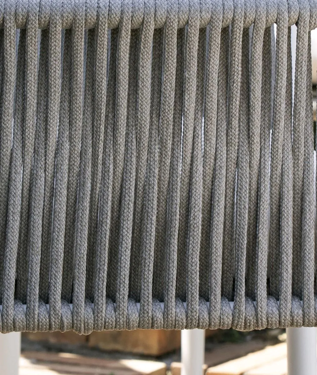 Sillón Luce grafito aluminio blanco marfil