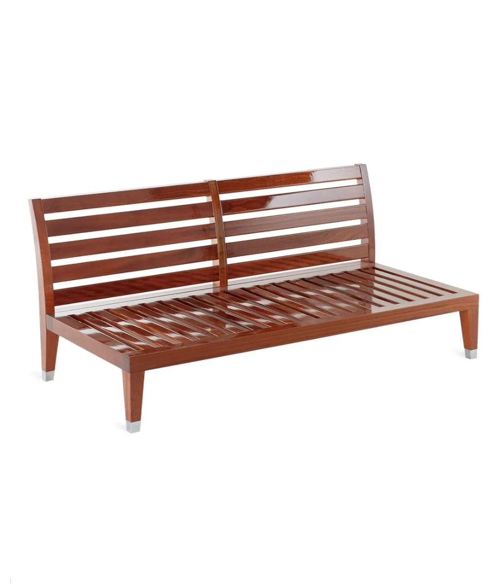Sofa 2 seater C'est la Vie in mahogany