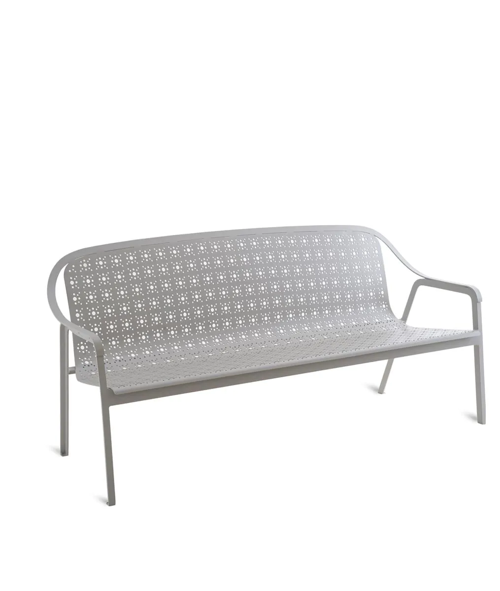 Tline 3 seater sofa in aluminium