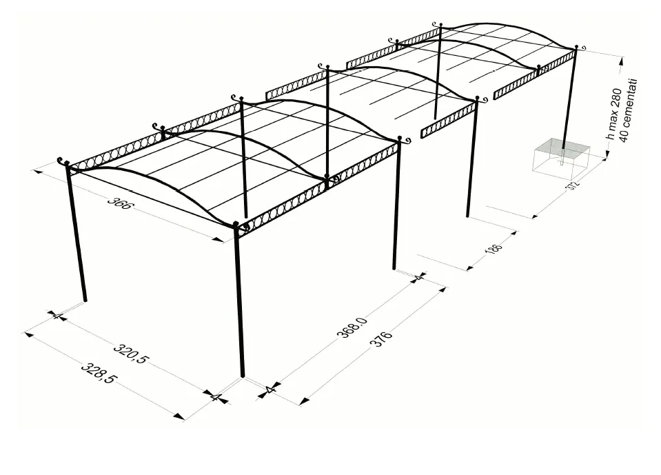 Tibisco attached extension with polycarbonate roofing