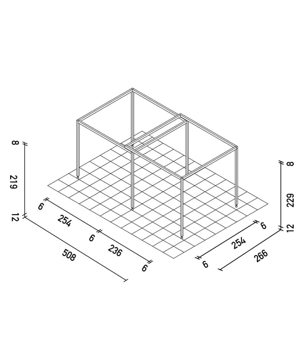 Shibuya® estensione pergola in alluminio