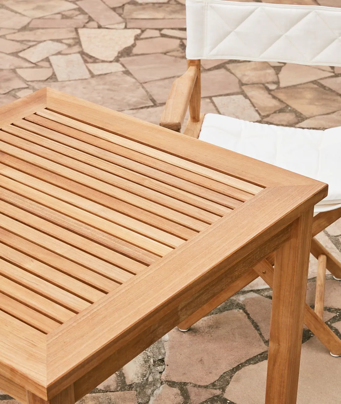 Table Chelsea carrée cm 80 x 80 en teck