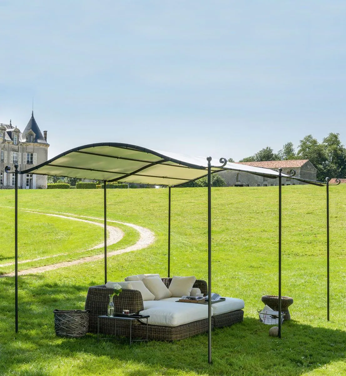 Gebogene selbsttragende Pergola Solaire