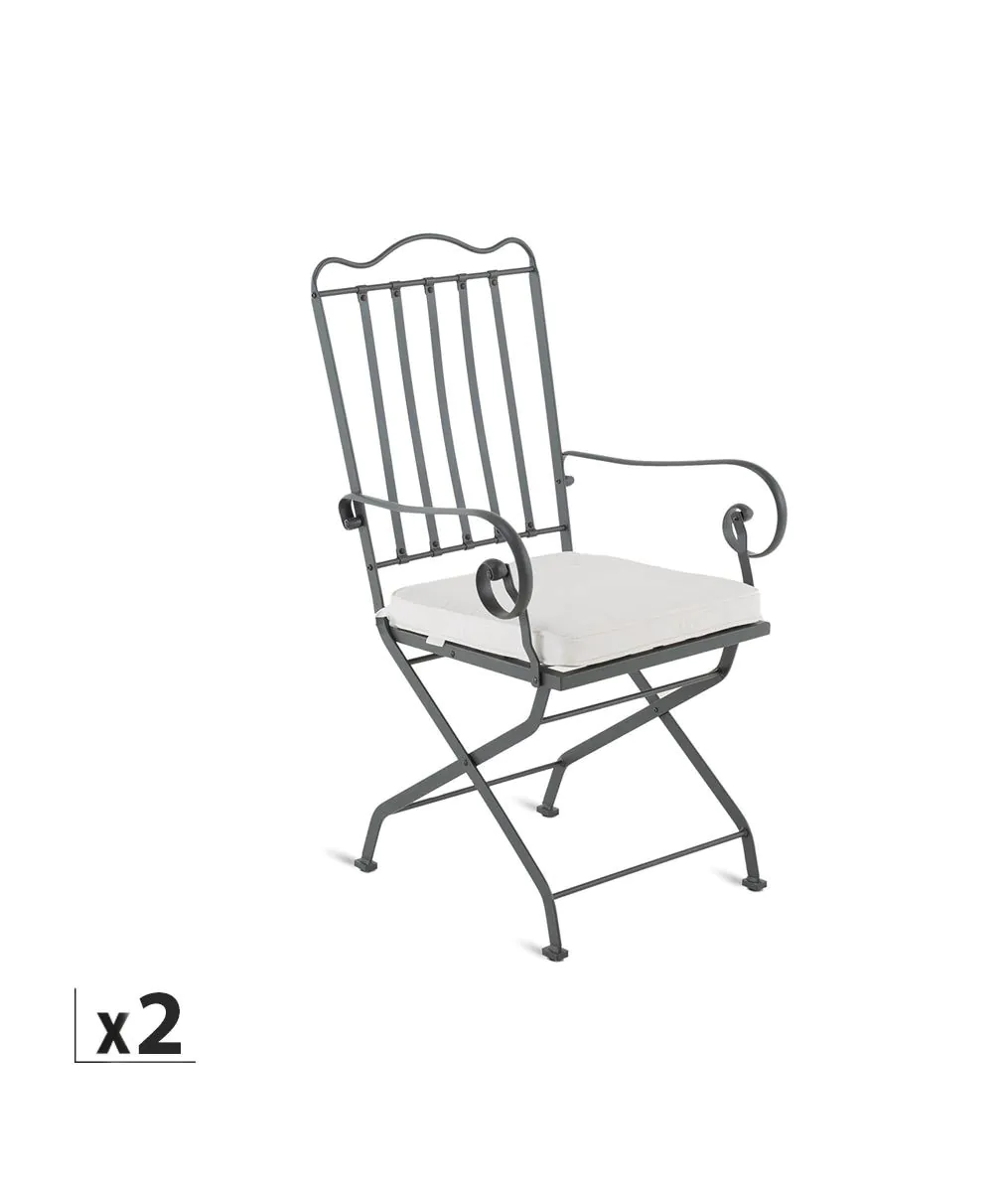 Offer – Set of 2 Toscana armchairs with seat cushions