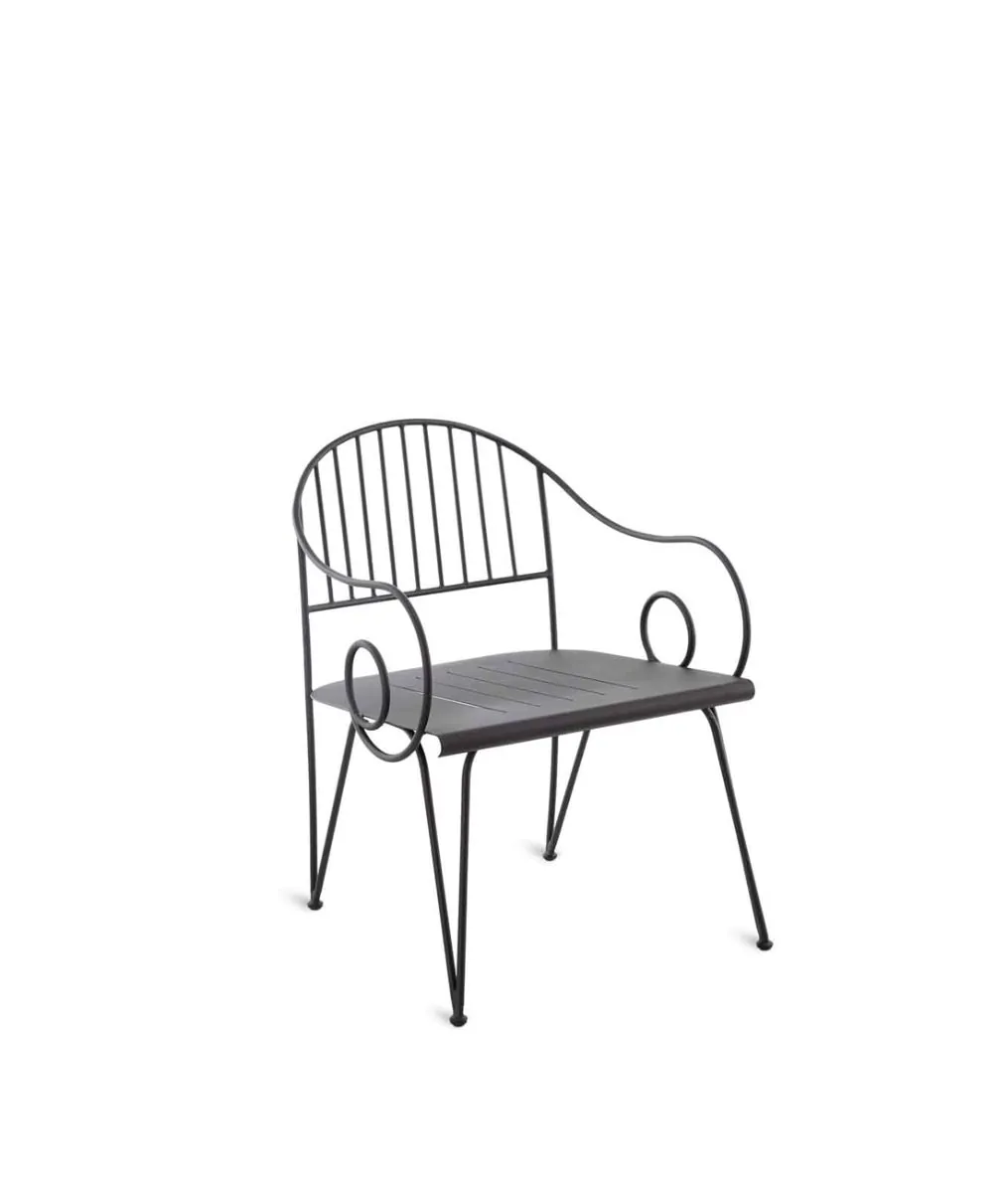 Ariete small armchair colour bronze