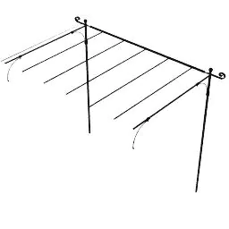 Erweiterung lineare selbsttragende Pergola Solaire