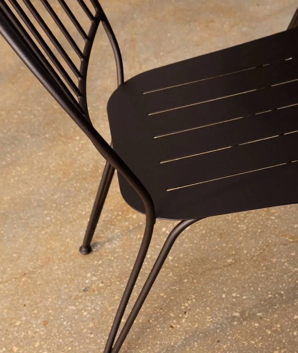 Stuhl Ariete aus Eisen bronze