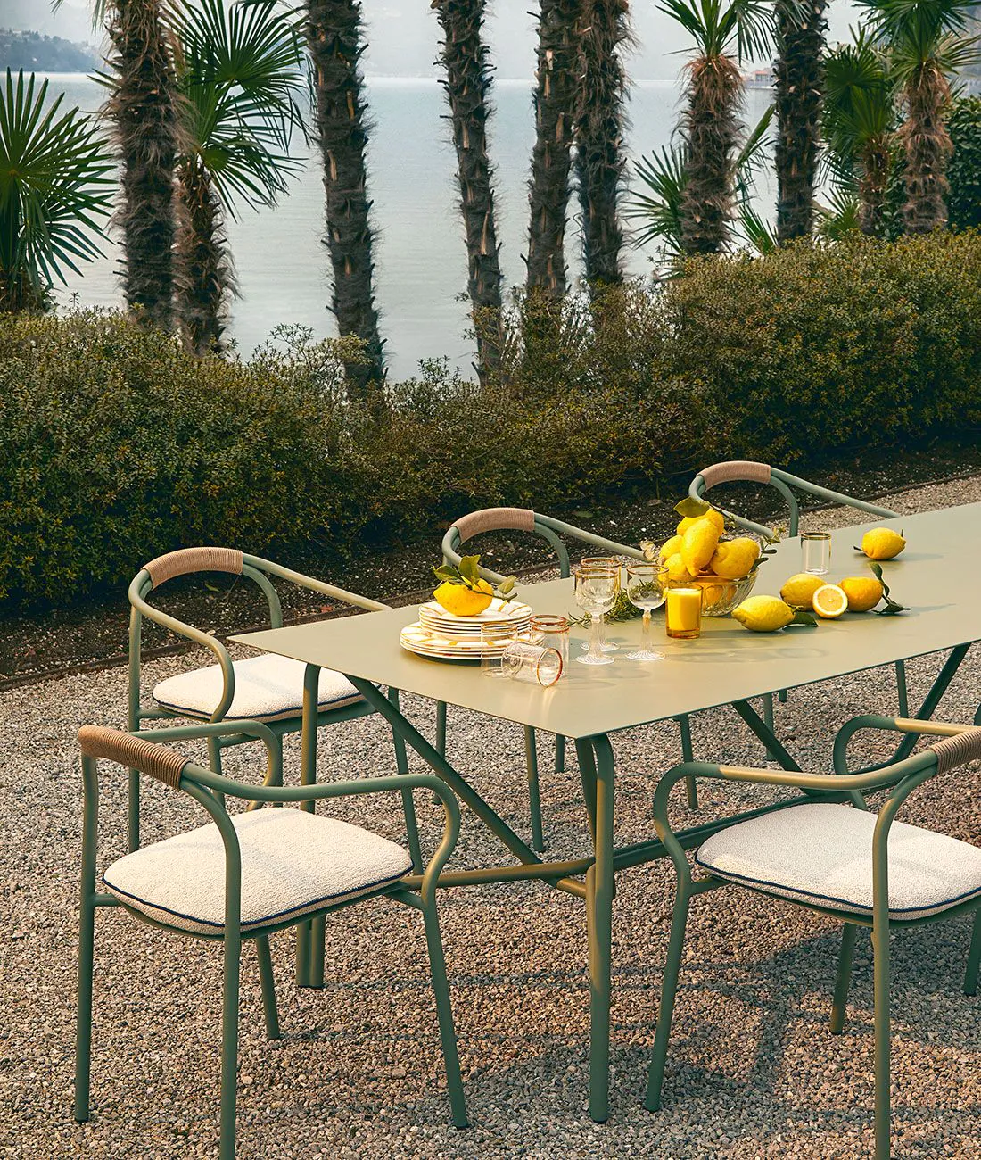 Chaise Salò avec coussins d'assise