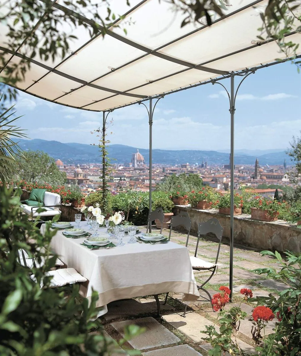 Feststehende wasserdichte Abdeckung für Solaire Pergola angehängt
