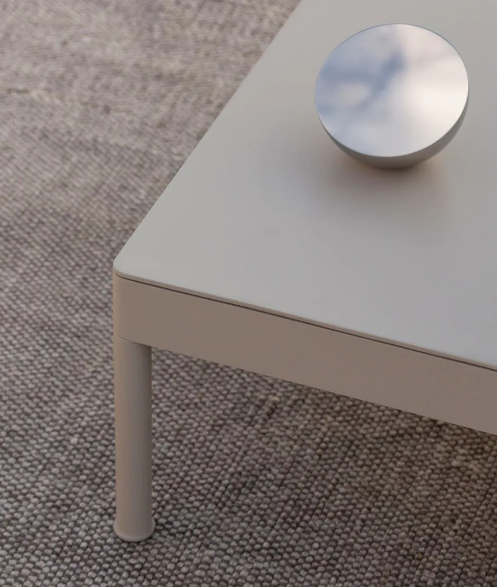 Couchtisch quadratisch Les Arcs aus Aluminium