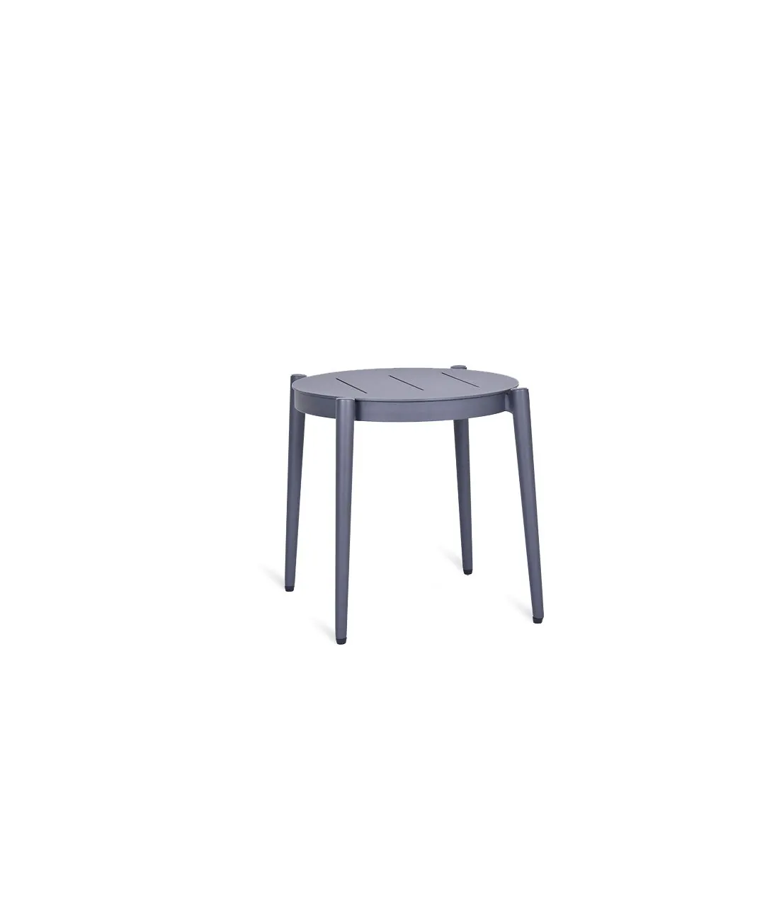 Table basse ronde Luce en aluminium graphite