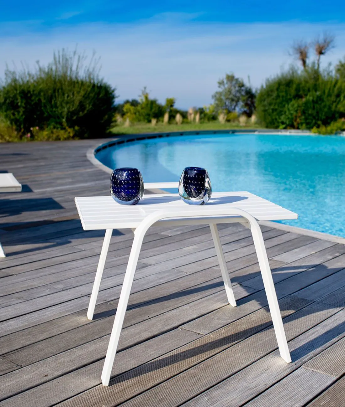 Couchtisch stapelbar Panarea aus Aluminium