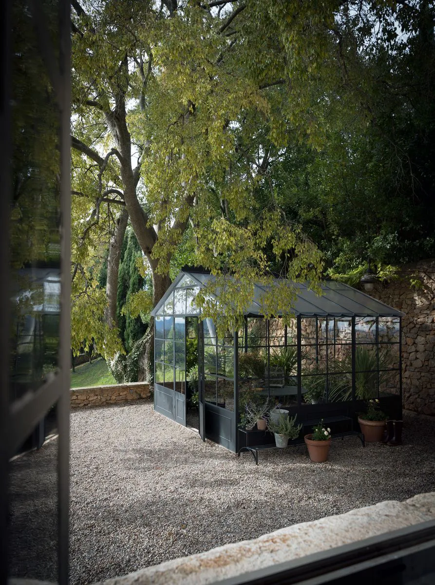 Gewächshaus Orangerie mit Überdachung aus Polykarbonat