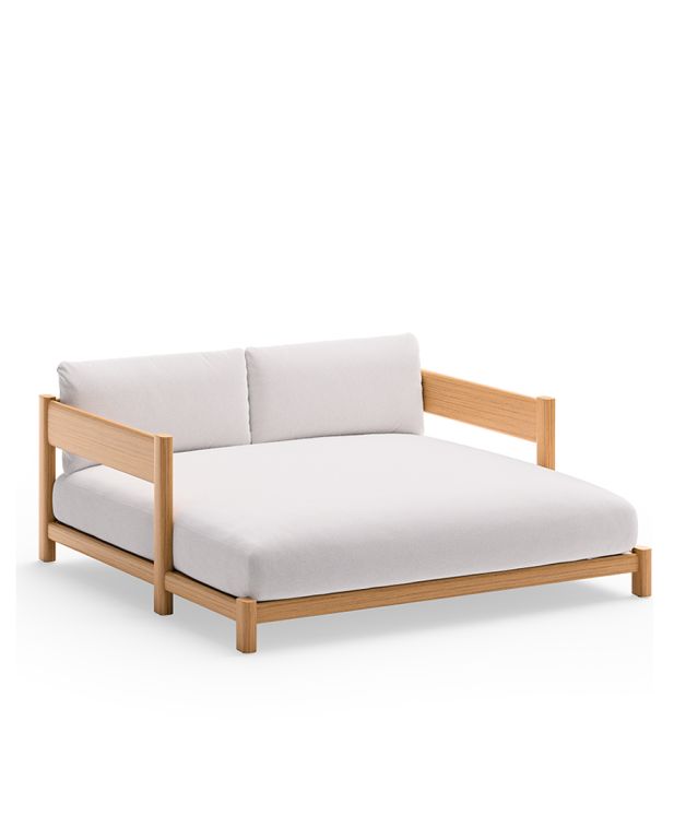 Cora insel aus teak und kordel