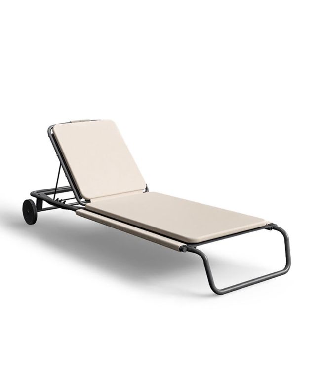 Coco Sunlounger graphite with cord ecru