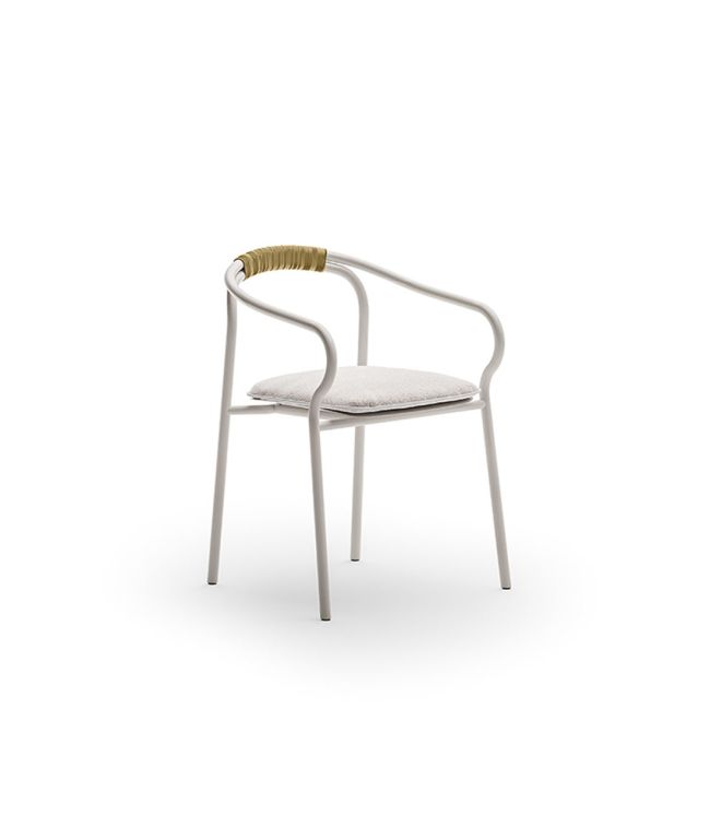 Salò chair with seat cushion