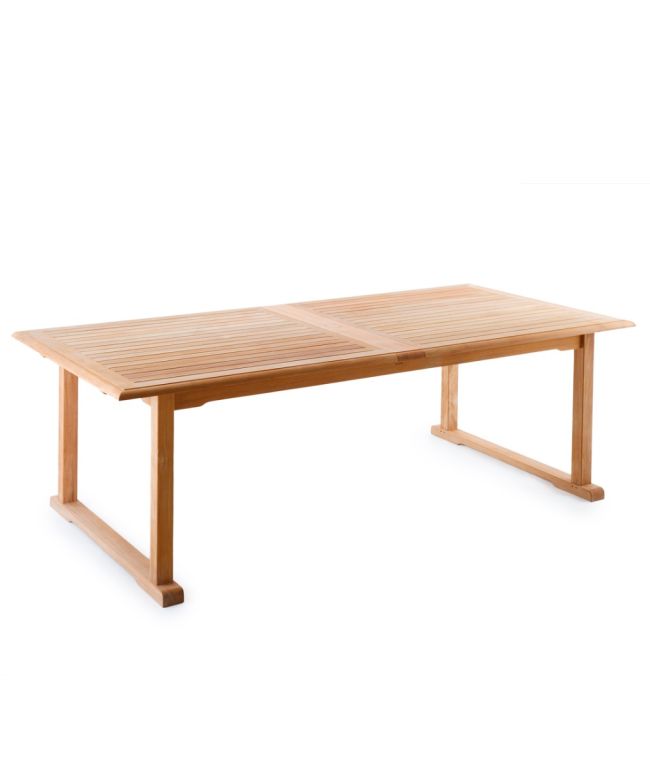 Table Chelsea rectangulaire allongeable en teck cm 297