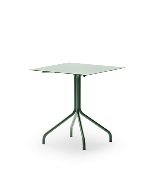 Salò square table in aluminum