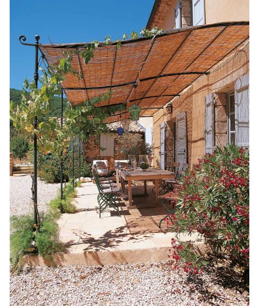 Extension pergola adossée courbée solaire