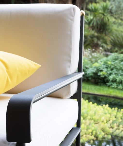 SUMMER MANIA - Sofa Toscana mit Sitz- und Rückenlehnenkissen
