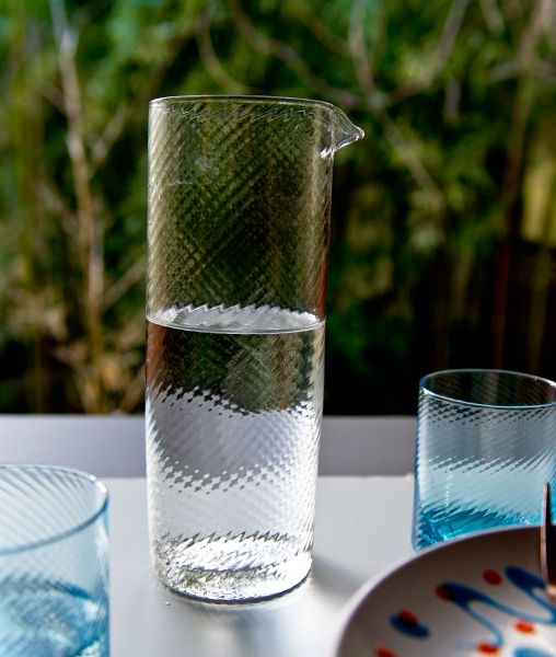Krug aus transparentem Rigadin Torsè-Glas