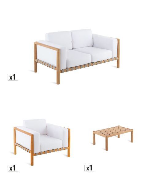 Offer – Pevero Teak Bundle with two-seater sofa