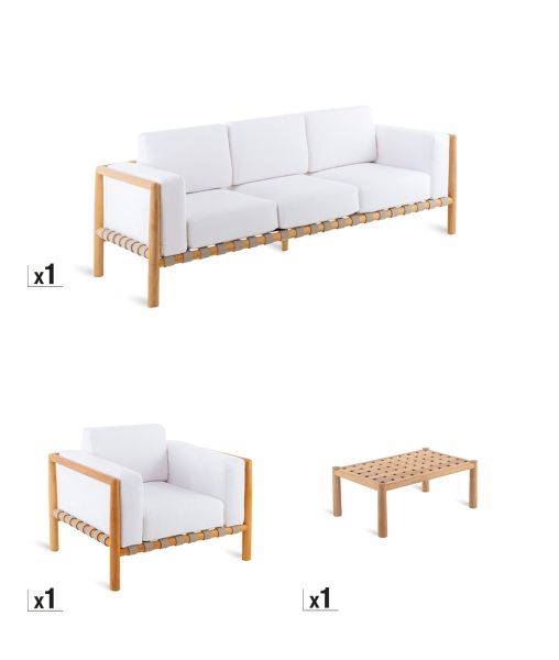 Offer – Pevero Teak Bundle with three-seater sofa