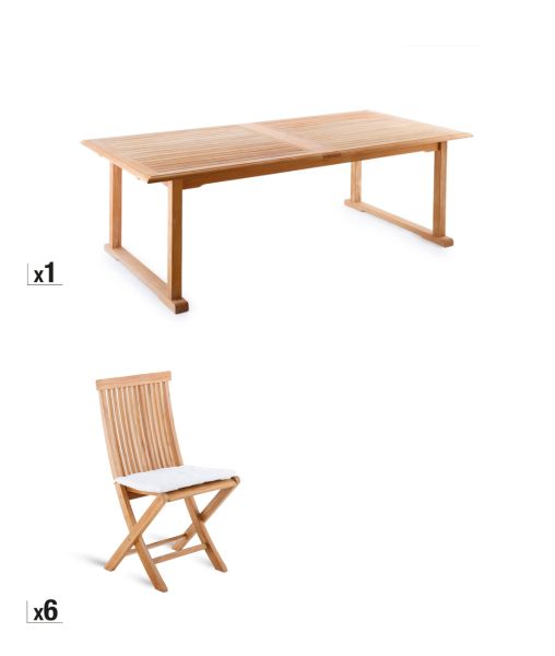 Offer - Set of 6 chairs and rectangular table