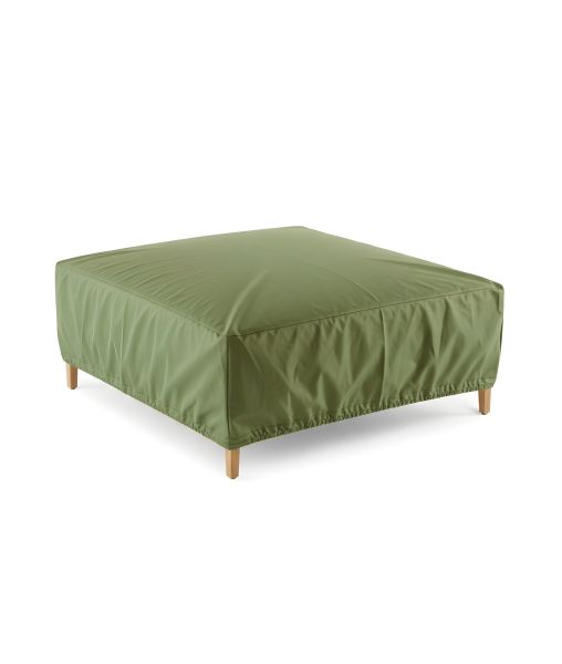 Housse verte pour pouf Synthesis et table basse Agorà