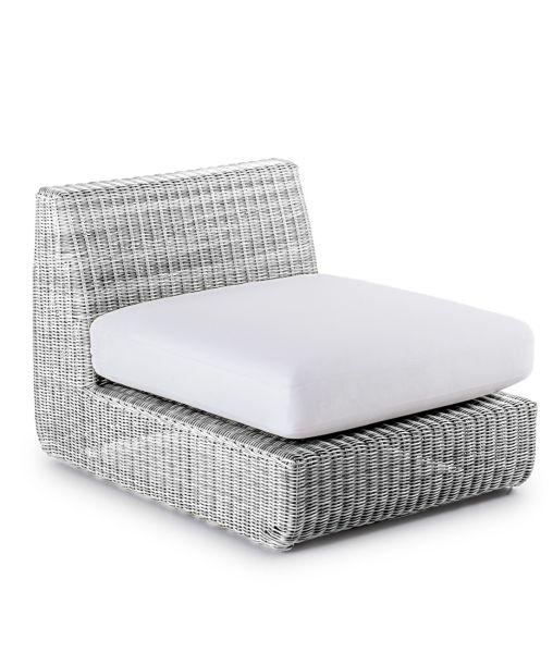 Fireproof cushion in white (seat)