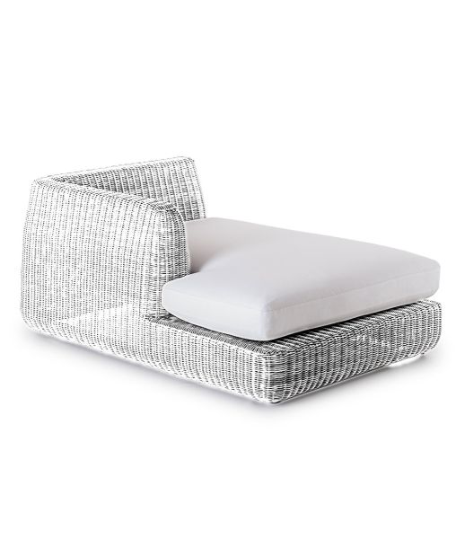 Cushion for right seat Agora in 100% acrylic fabric color Diamante