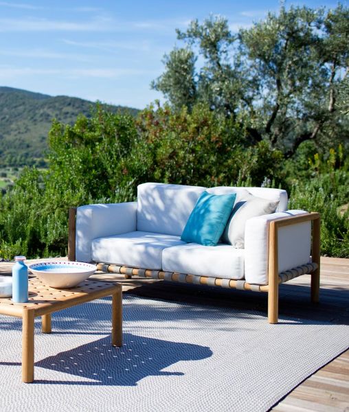 Pevero two-seater Sofa with cushions
