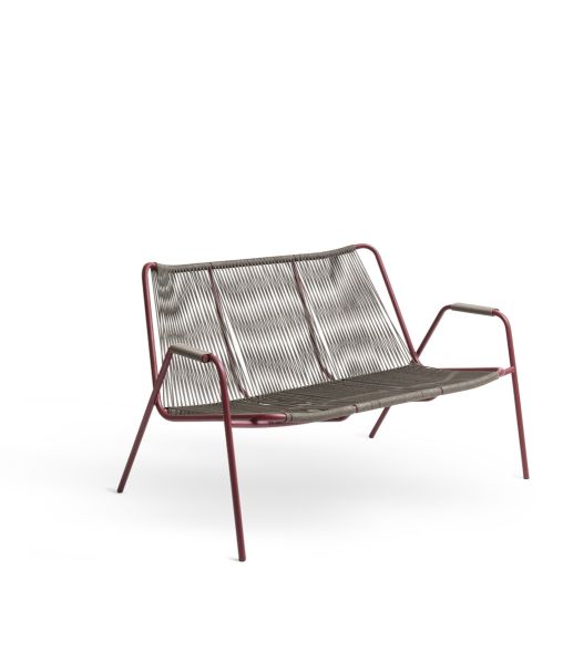 Coco bench in metal and rope