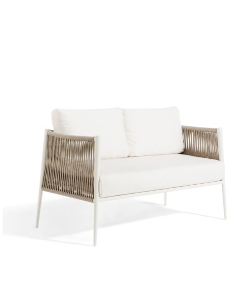 Luce Sofa aluminium white ivory