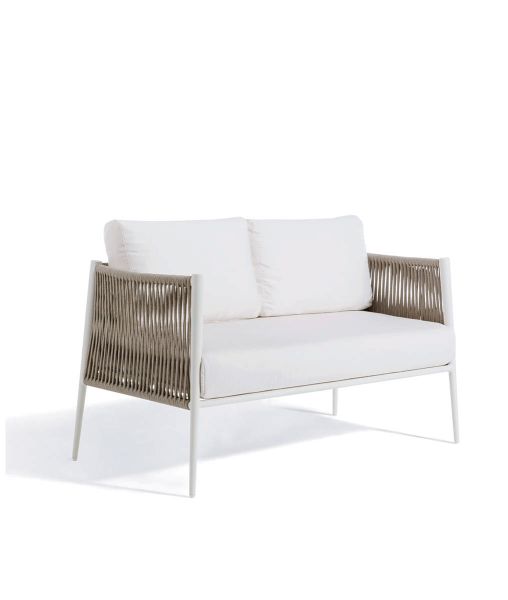 Divano Luce alluminio bianco