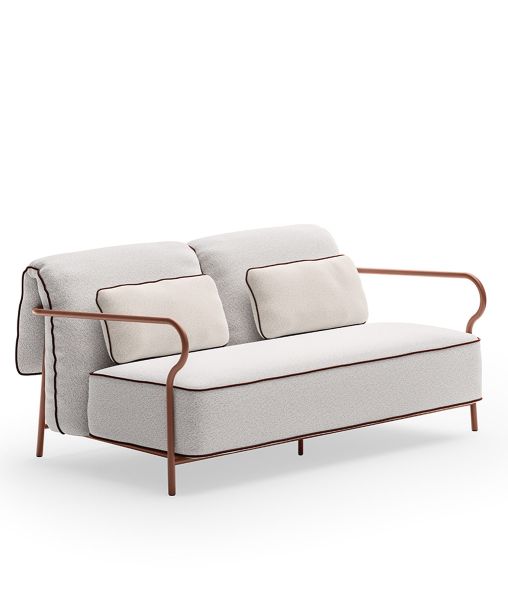 Salò 2-seater Sofa with seat and backrest cushion