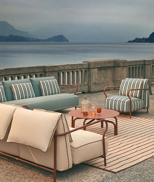 Salò 2-Sitzer-Sofa mit Sitz- und Rückenpolster