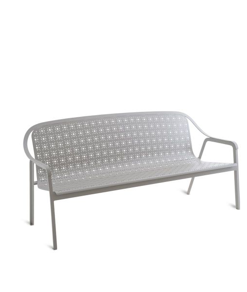 Tline 3 seater sofa in aluminium