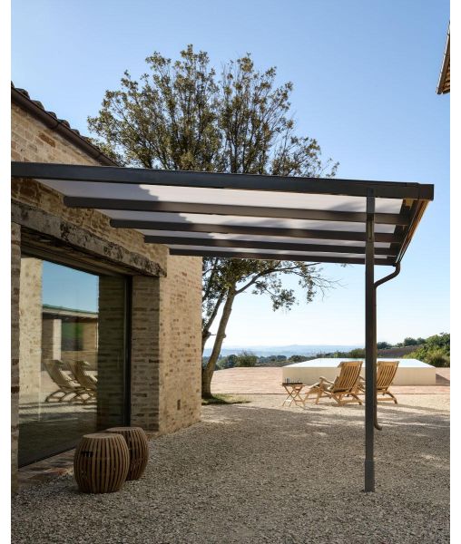 Pergola Meridienne avec toiture en polycarbonate