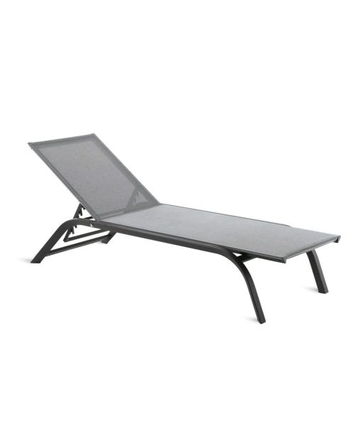 SUMMER MANIA - Sunlounger Panarea stackable in aluminium graphite