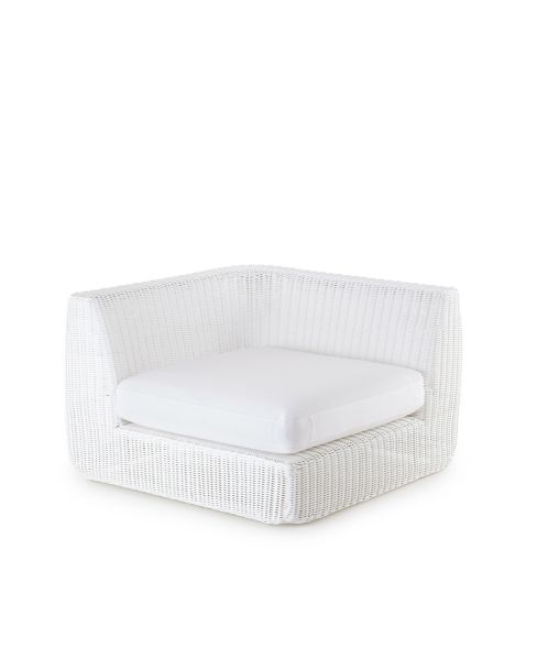 Agorà corner module structure in WaProLace colour white
