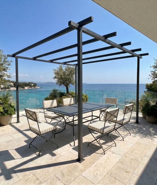 Pergola Meridienne autoportante senza copertura