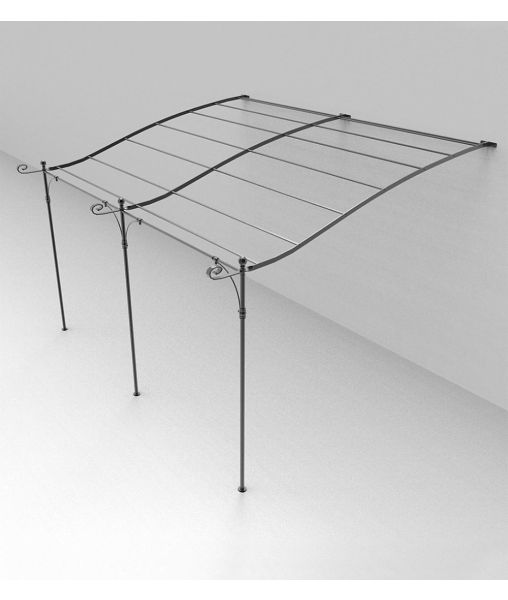 Pergola Solaire addossata curva