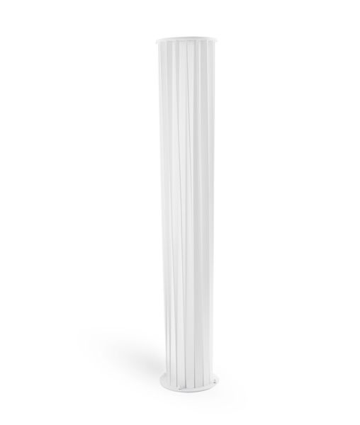 Lampada Aton di alluminio a listelli ritorti H 150 cm