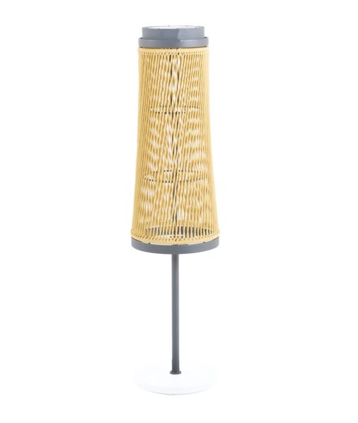 Lámpara de pie de aluminio grafito y cuerda