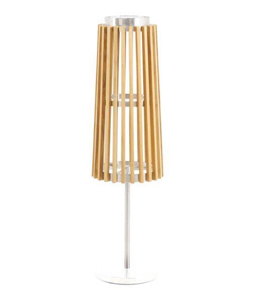 Solare standing light in teak