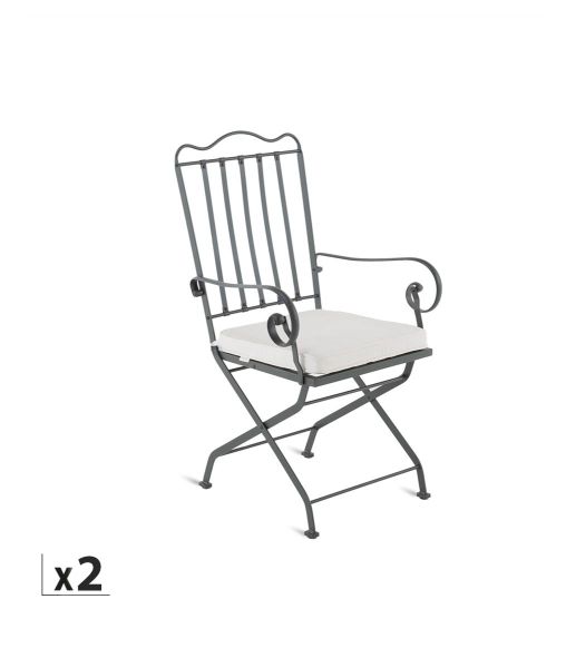 Offer – Set of 2 Toscana armchairs with seat cushions