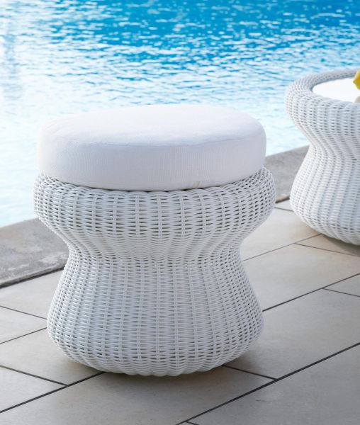 Agorà pouf/table base Ø cm 51 in WaProLace white