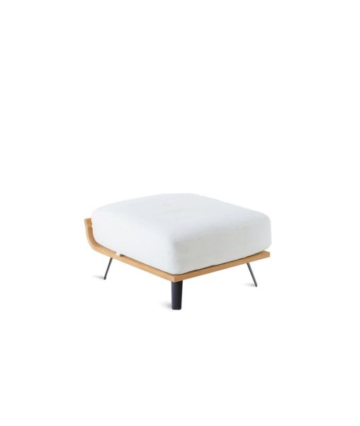 Pouf Welcome in teak